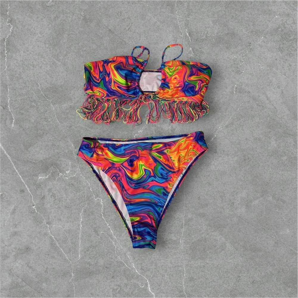 Colorful Swirl Bikini Set